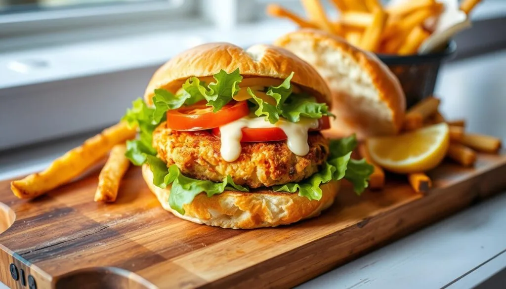 crab cake sandwich